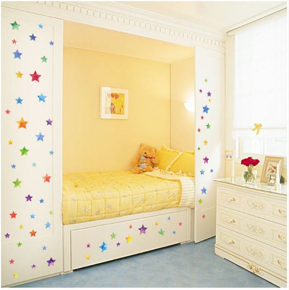 Decal sao sắc màu